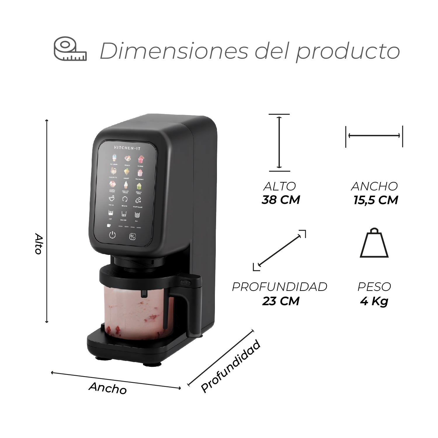 Máquina de Helados CreamLux Pro 12 en 1