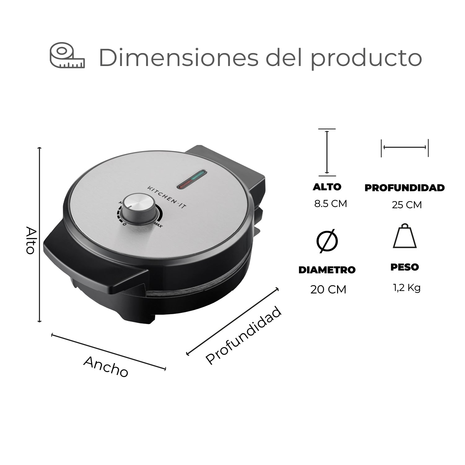 Máquina de Waffles Belgian Crisp con Revestimiento de Cerámica Antiadherente