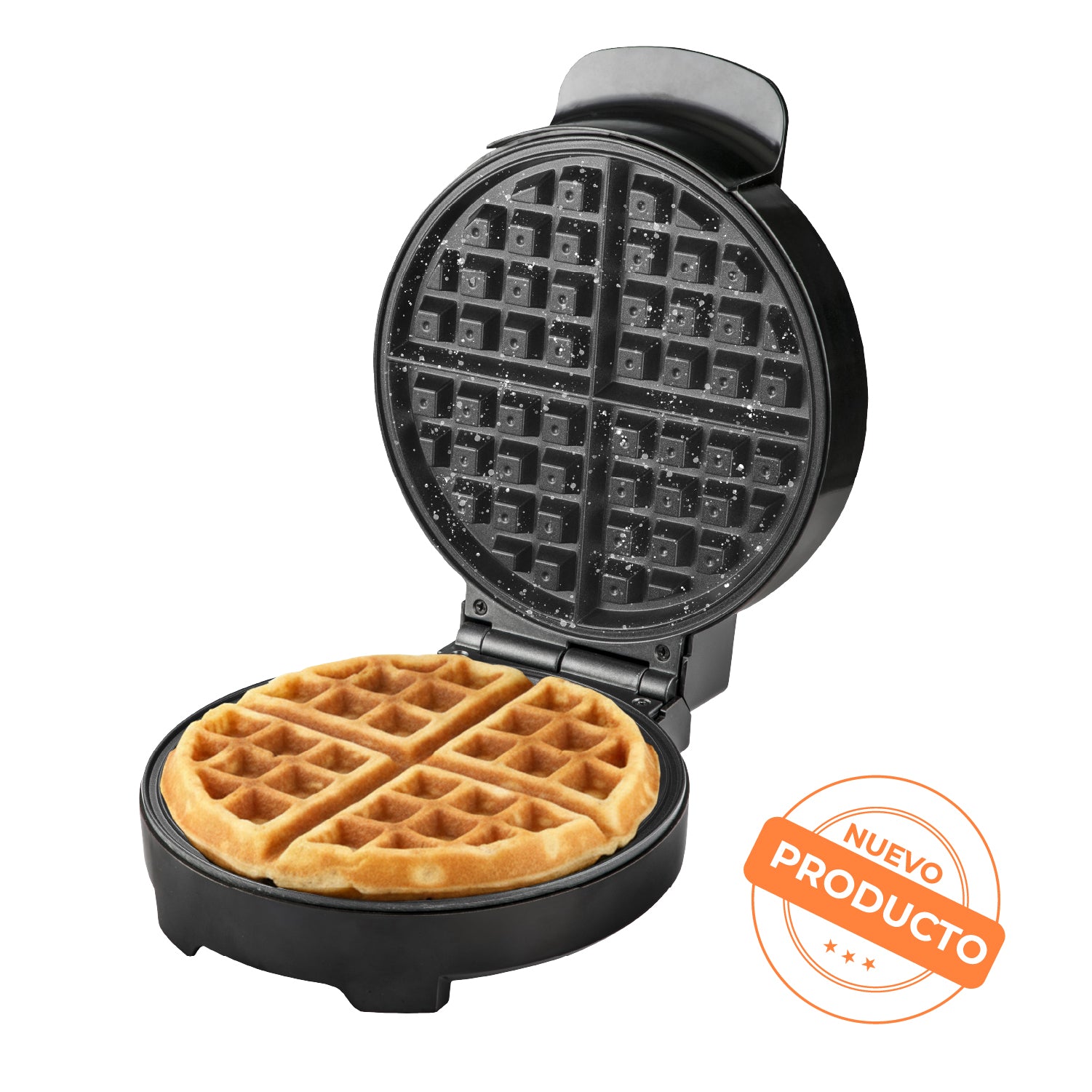 Máquina de Waffles Belgian Crisp con Revestimiento de Cerámica Antiadherente