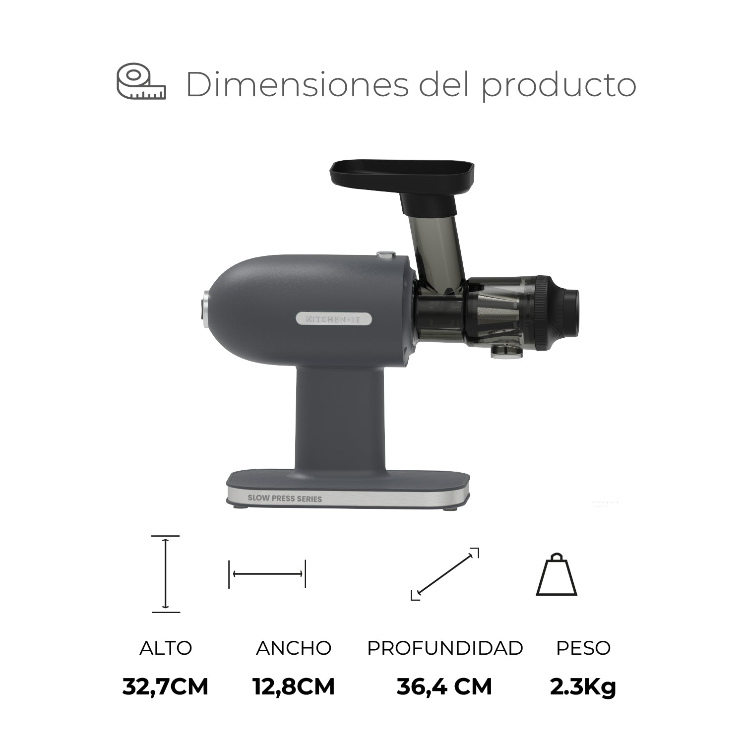 Prensadora de Jugo en Frío Slow Press Compact 160W