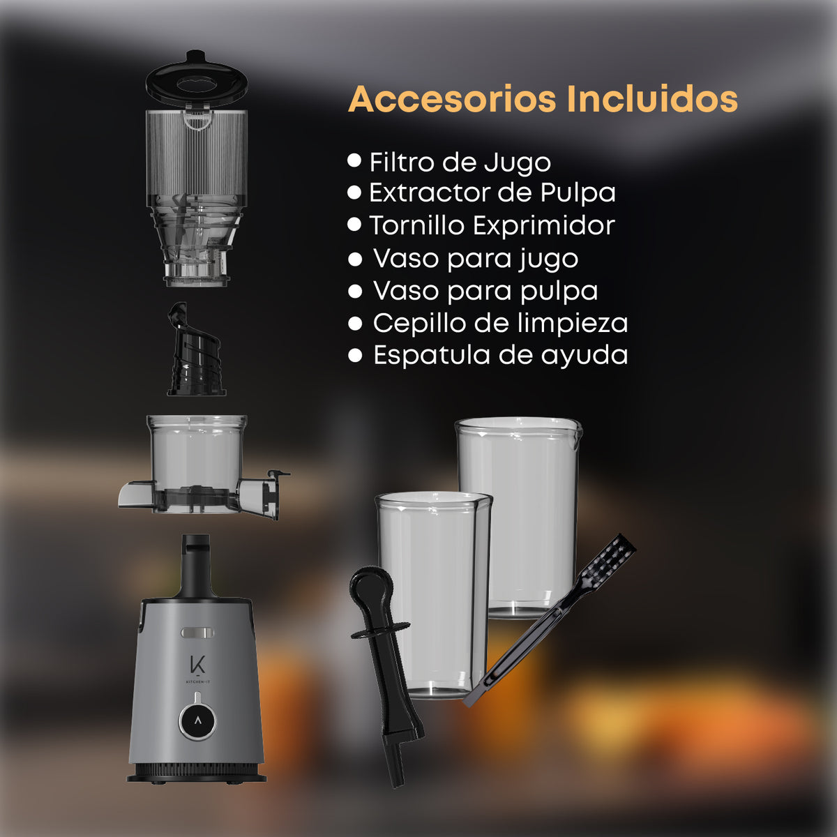 Prensadora de Jugo en Frío Slow Press Pro 200W