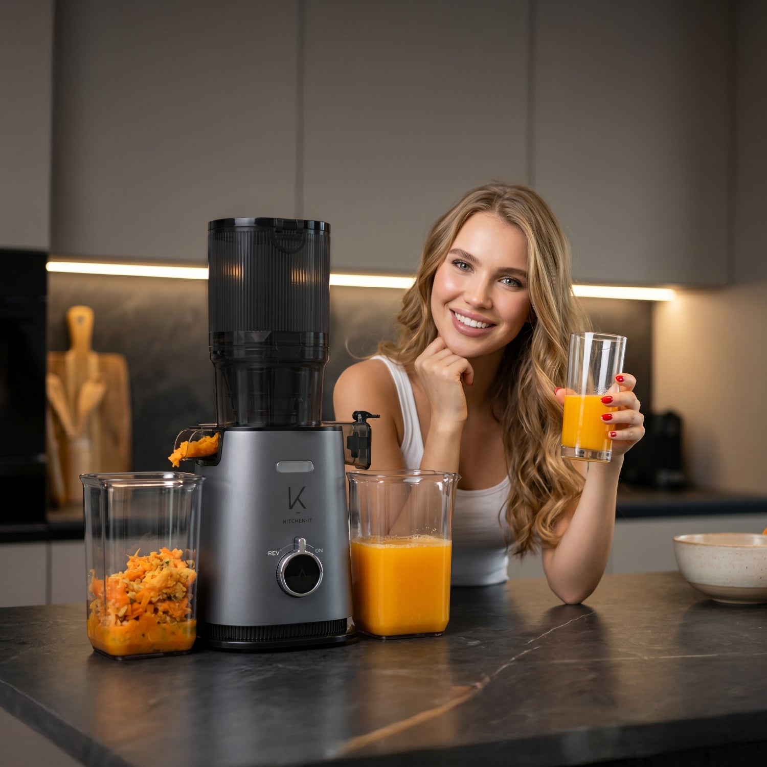 Prensadora de Jugo en Frío Slow Press Pro 200W