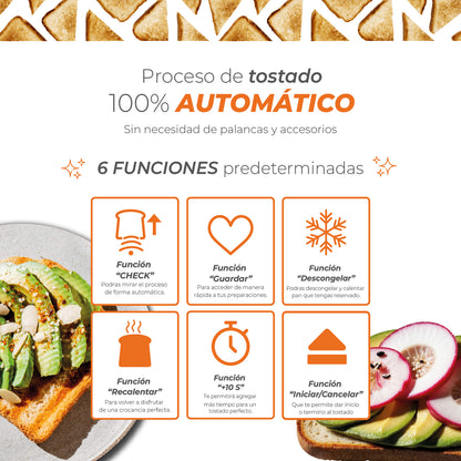 Tostador Digital Smart Toast - 100% Automático