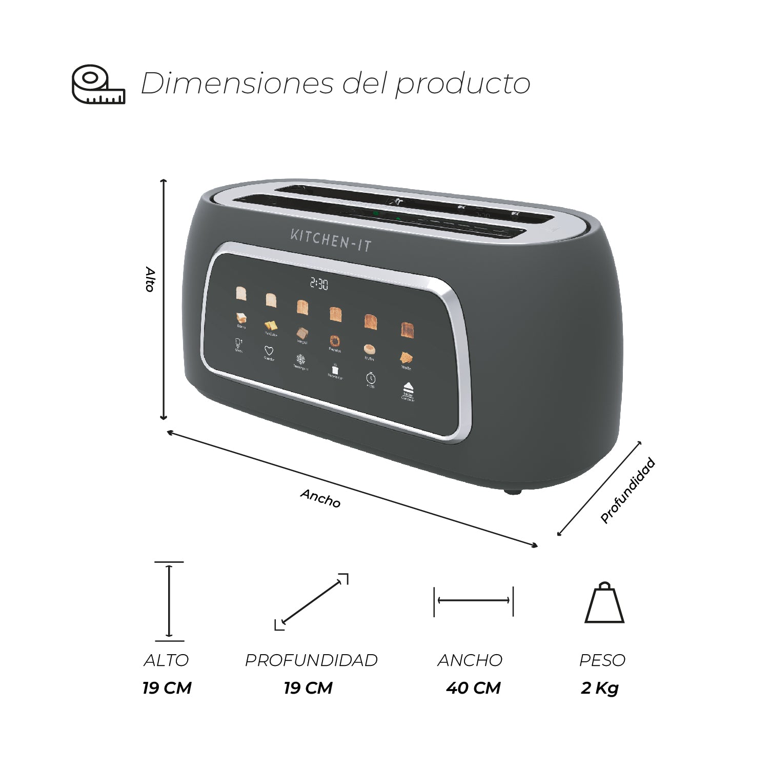 Tostador Digital Smart Toast - 100% Automático
