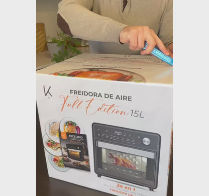 Horno Freidora de Aire Full Edition 24 en 1 - 15L