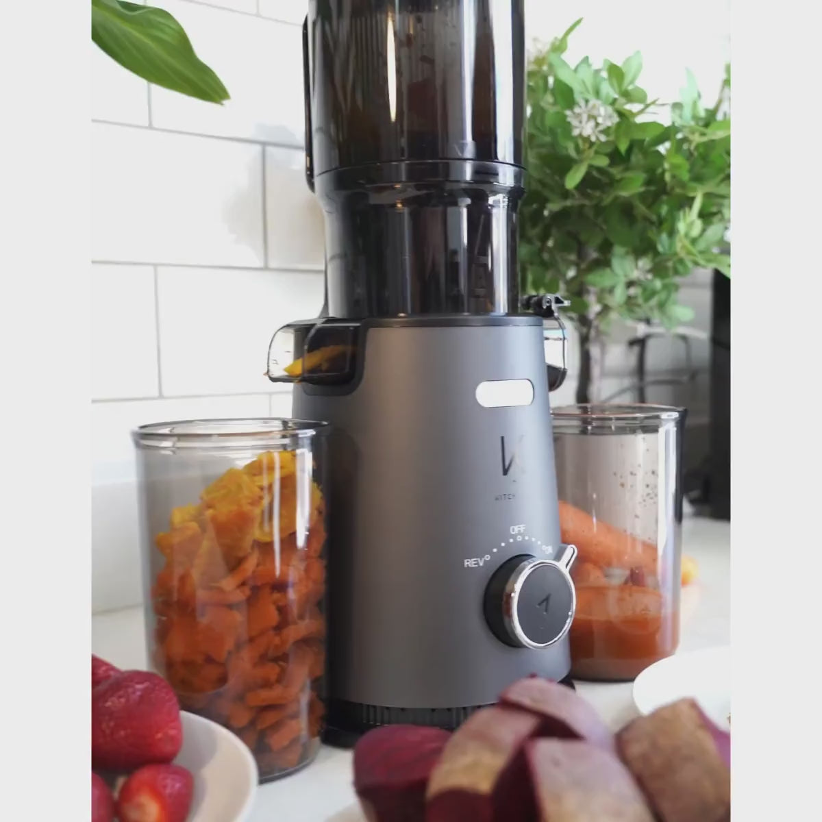 Prensadora de Jugo en Frío Slow Press Pro 200W